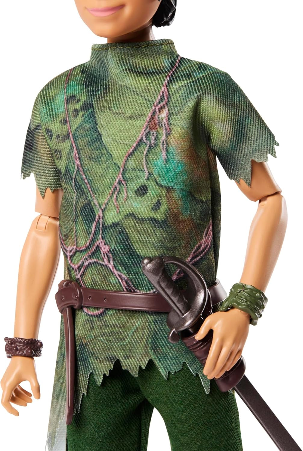 DISNEY Peter Pan și Wendy - figurine poziționabile cu costume tipice și accesorii detașabile, pantaloni din material moale, pentru reconstituirea scenelor preferate sau joacă creativă, pentru copii cu vârsta de 3 ani și peste, HNY36