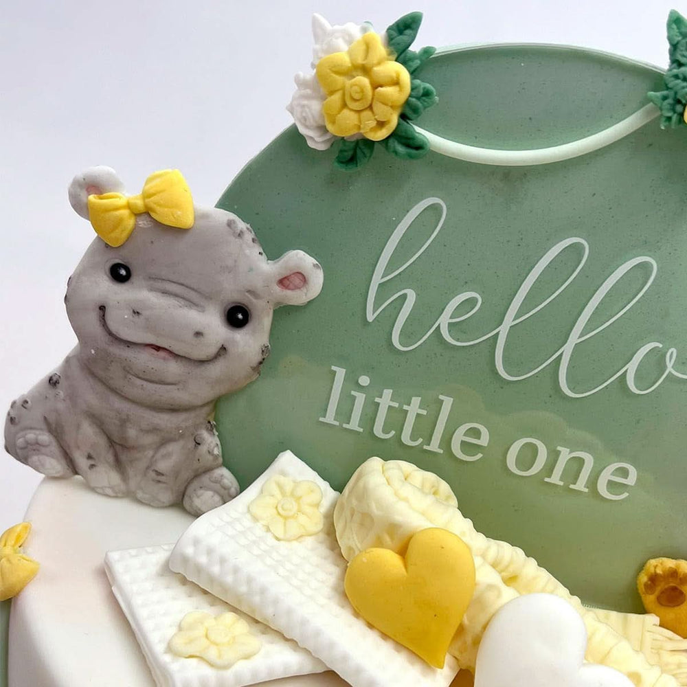 Katy Sue, Sweet Safari Silikonestøbning, Naty Shop Kitchen Hipopotam