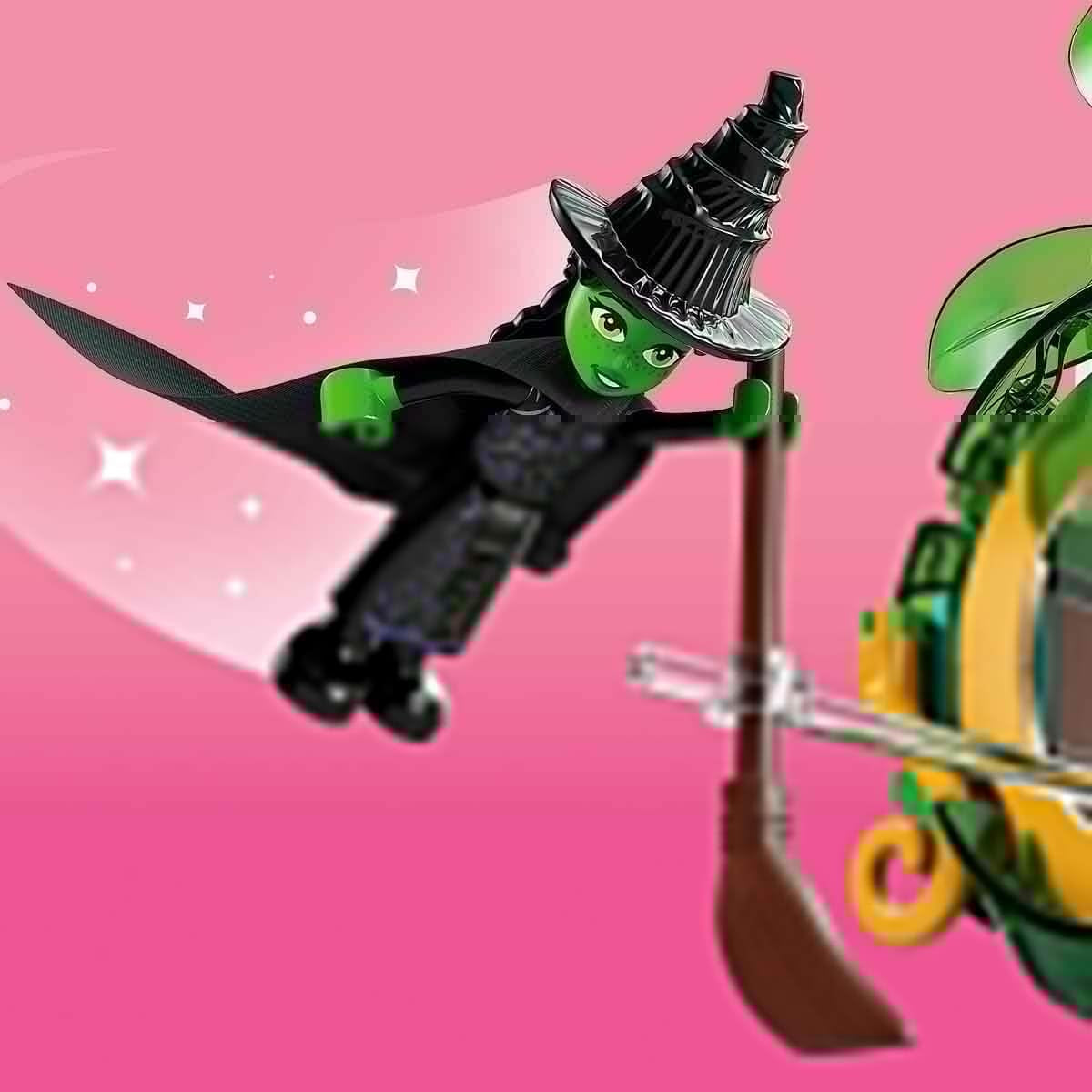 LEGO Wicked Welcome to Emerald City, jucărie cu turn, Glinda și Elphaba mini păpuși, cadou pentru fanii filmului și fete și băieți de la 9 ani, care iubesc casele de păpuși 75684 Seturi de constructie Besuche den LEGO-Store