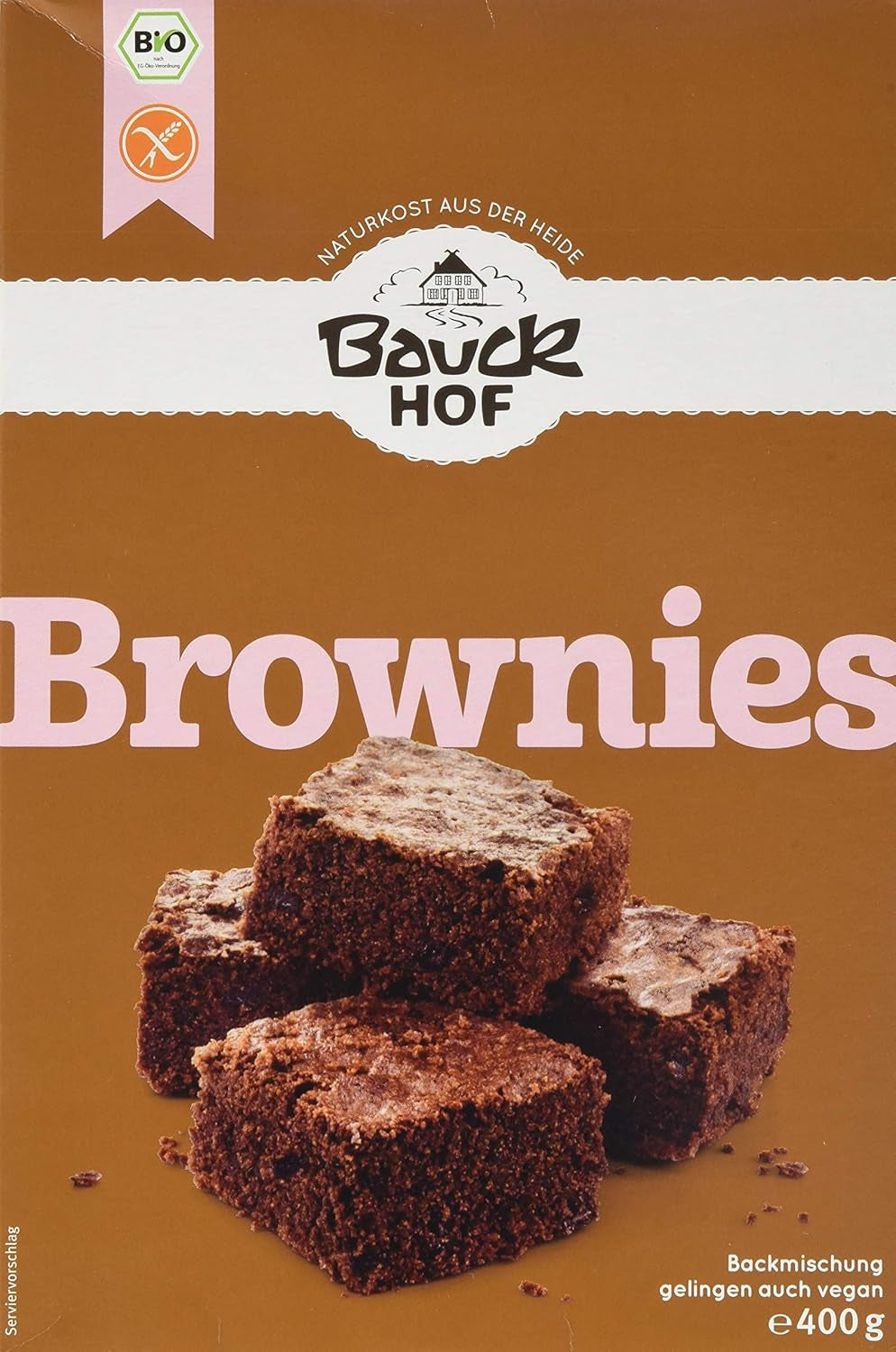 Brownies Glutenfri, 3Er Pack (3 X 400 G) - Bio Naty Shop 400 G (3Er Pack)