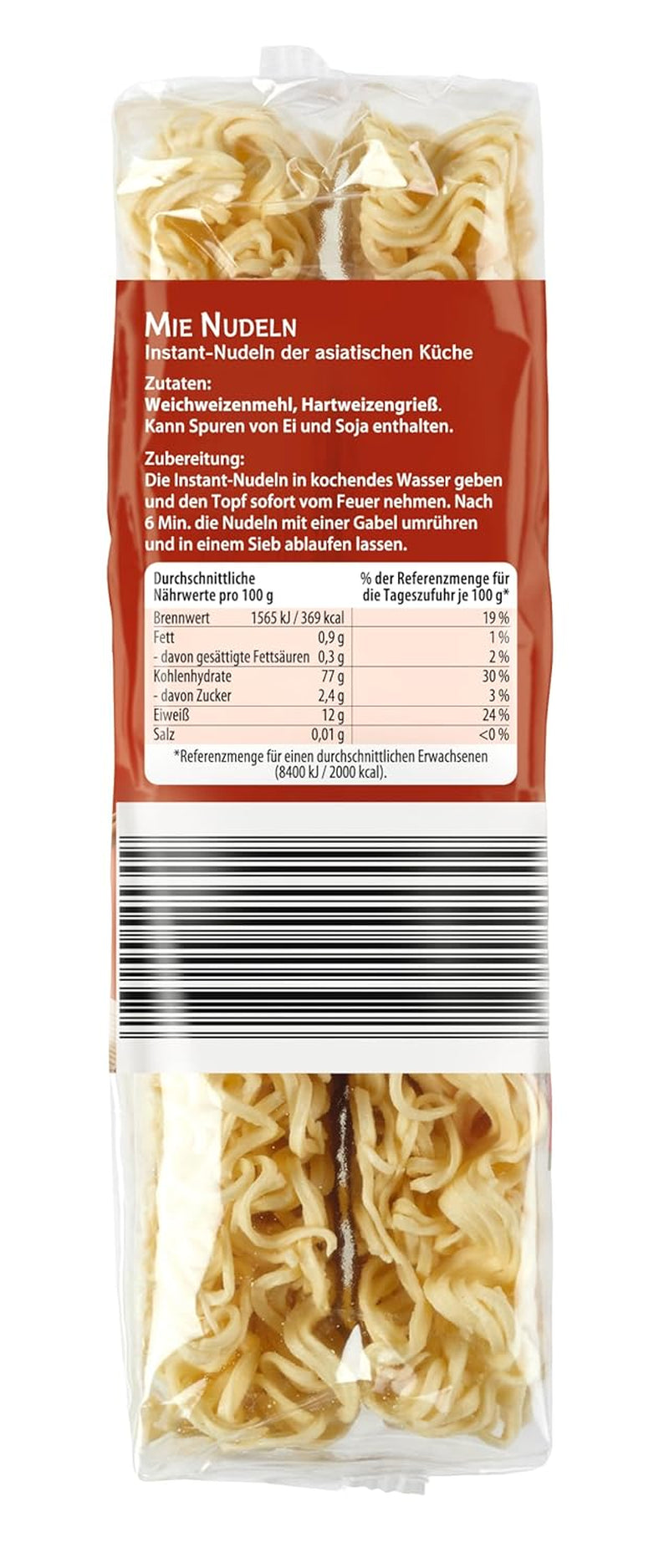 Bambushave - Mie Nudler | Instant nudler til asiatisk køkken | Ideel til wok-retter eller supper Veganere | 250 g pose