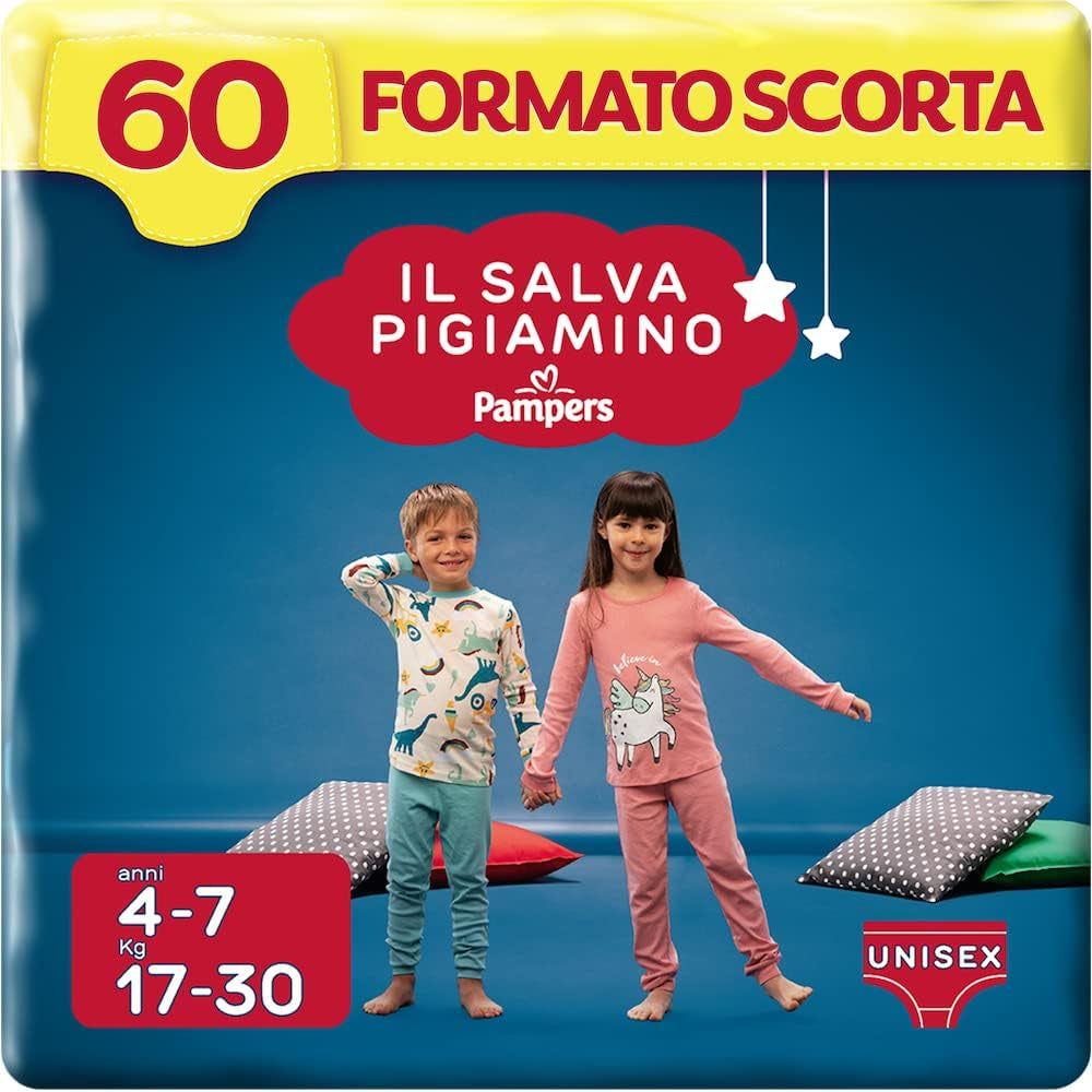 Pampers Il Salvapamino 4-7 år, bulkpakning, 60 bleer, str. S/M (17-30 kg)