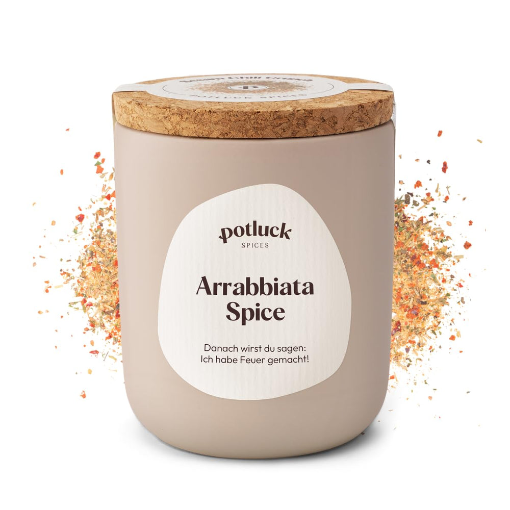 Potluck | Pasta og Pizza Kräuter | Gewürzzubereitung im Keramiktopf | 40 g | Vegansk, glutenfri og med naturlige ingredienser