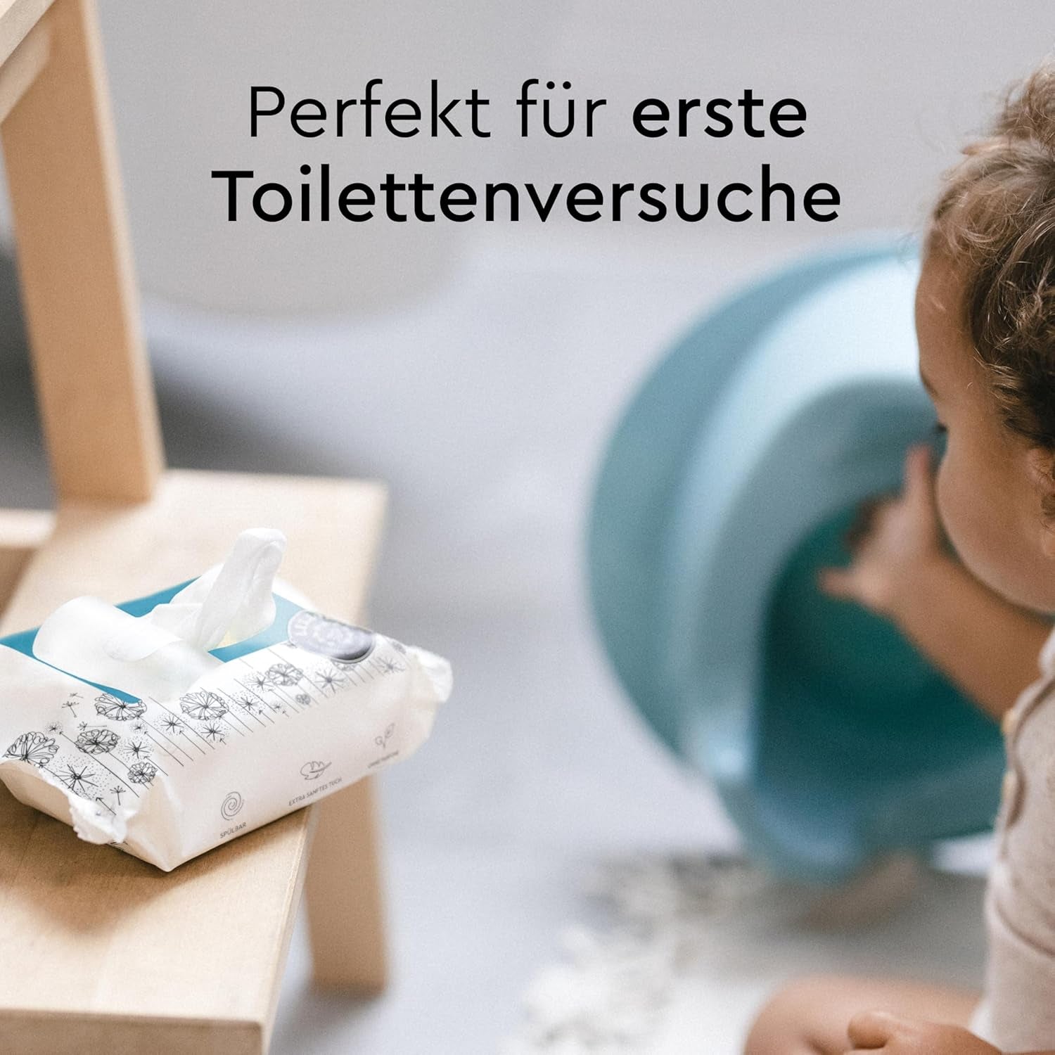 LILLYDOO vådservietter til toilet 720 stk (12 x 60) 100% plastfri, skyllebare klude Parfumefri