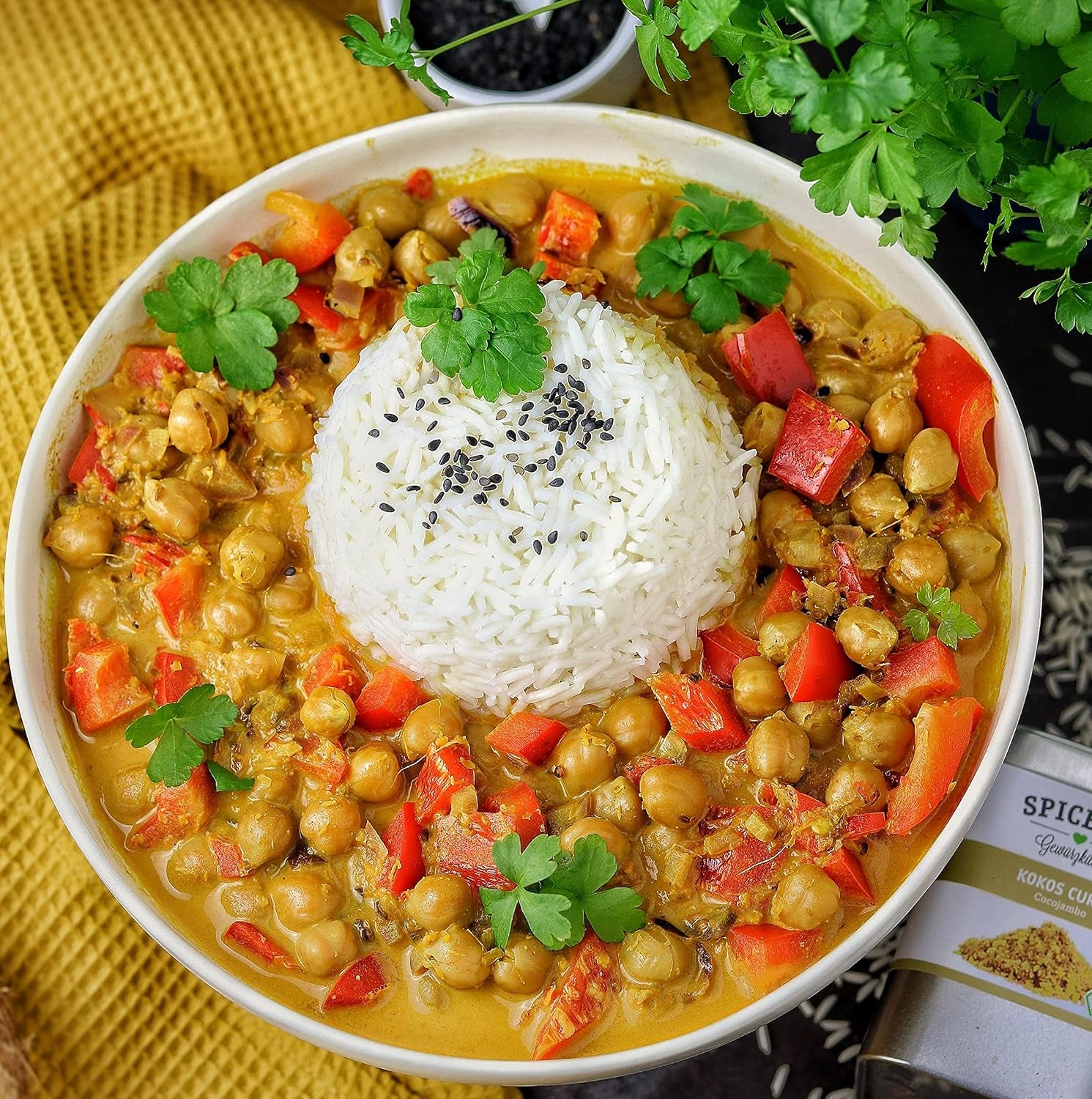 Spicebar kokos-karry, til kylling og grøntsager, bio (1 x 70 g)