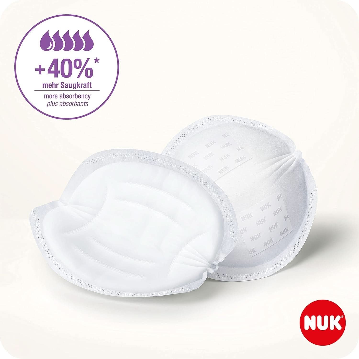 NUK High-Performance Einweg-Stilleinlagen Mit Sofort-Saugvlies | Einlagen Zum Stillen | Einzelverpackung | +40 % mere sugekraft | 60 Stück Babymad og ammetilbehør Naty Shop