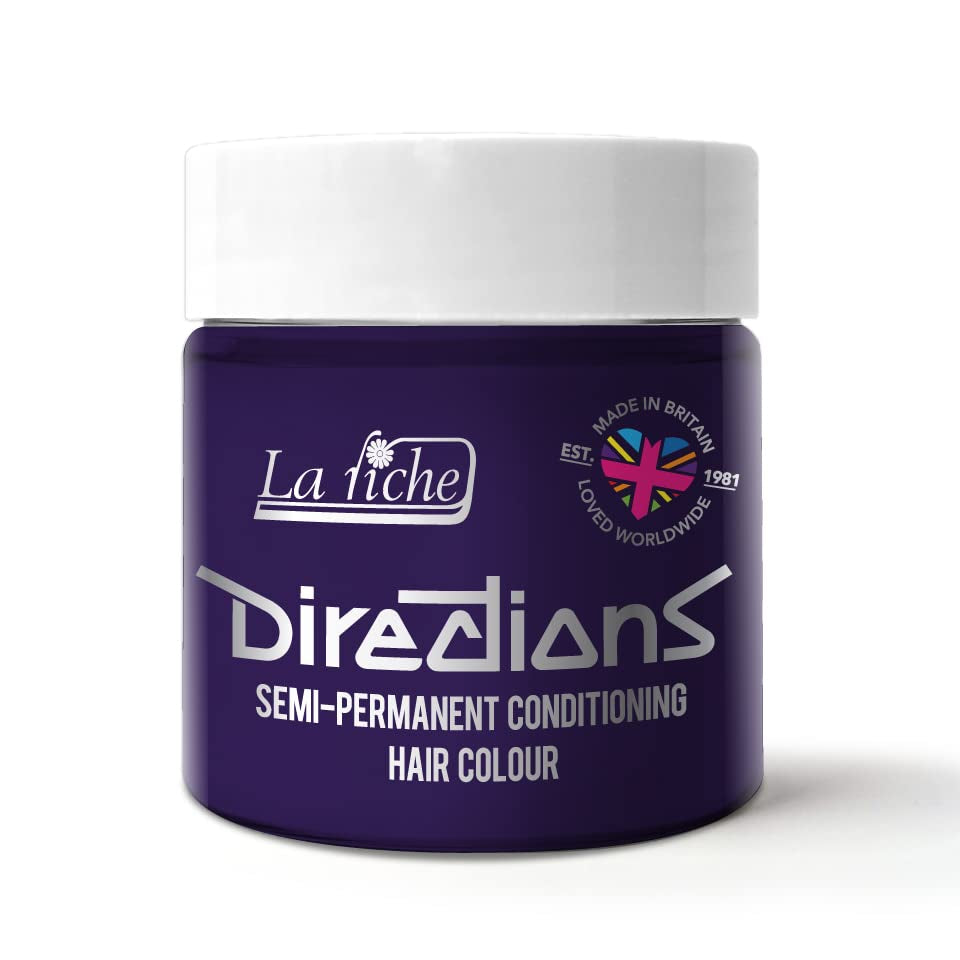 Culoare semipermanentă pentru păr Directions 100ml tub - Deep Purple Vopsea pentru par Naty Shop Deep Purple 100 Ml (1 pachet)