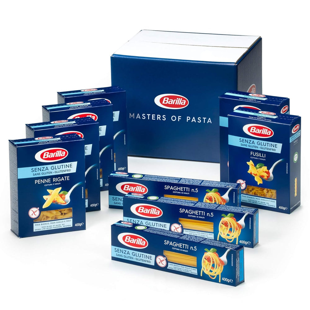 Glutenfri Barilla Fusilli pasta lavet af lækker majs og ris - perfekt til personer med cøliaki eller glutenintolerance 400g