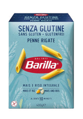 Barilla Penne Rigate glutenfri pasta lavet af lækker majs og ris - perfekt til personer med cøliaki eller glutenintolerance (14 x 400 g)