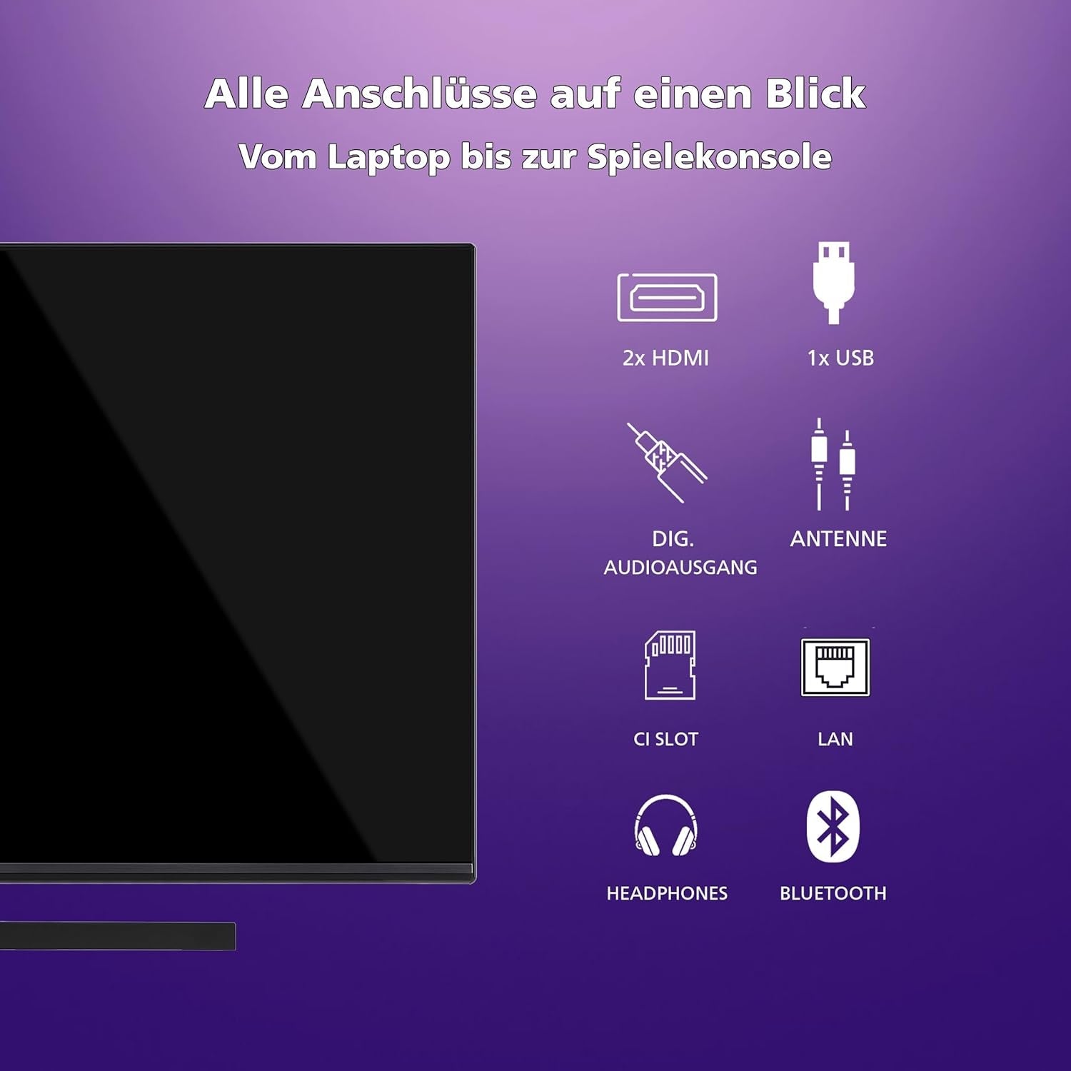 Televizor JVC QLED, 32 de inci, Full HD, Android, Smart TV (HDR, triplu tuner, Bluetooth), LT-32VQF545A