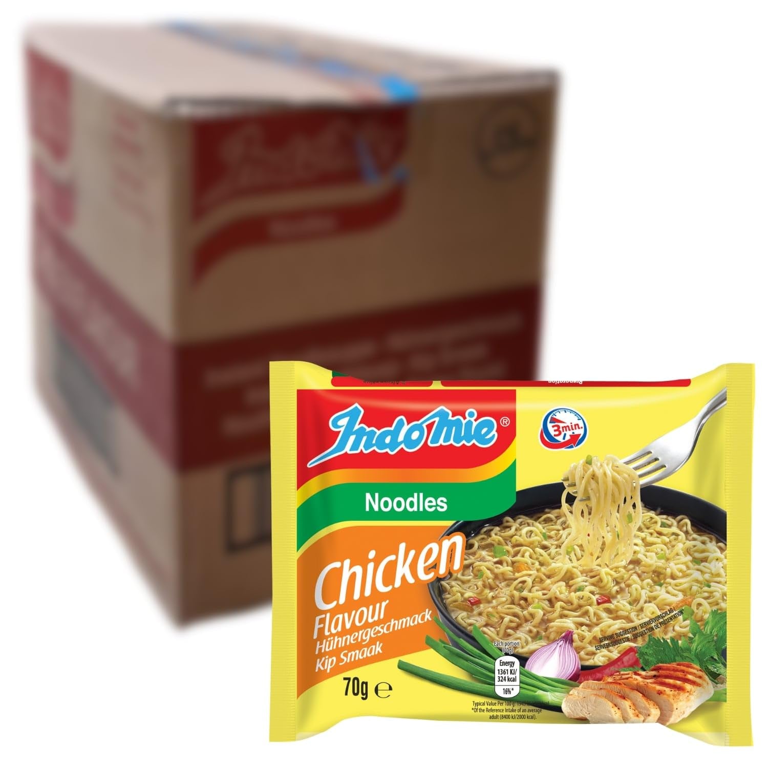 INDOMIE - Instant Mi Goreng Nudler - Multipak (40 x 80 g)
