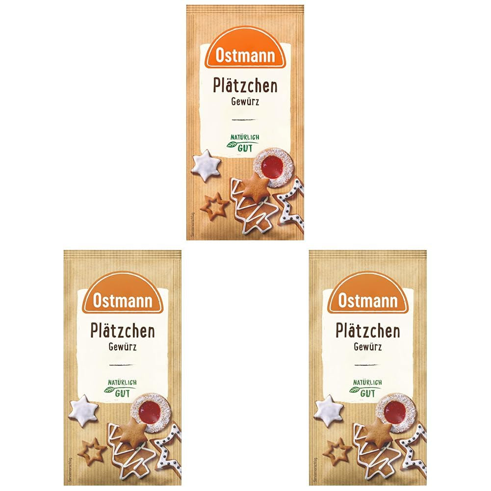 Ostmann Gewürze – Glühwein-Gewürz, Gewürzmischung für Glühwein, Punsch, Feuerzangenbowle & Kinderpunsch, ideel til Winter- og Weihnachtszeit, vegansk, 12 g (1er Pack)