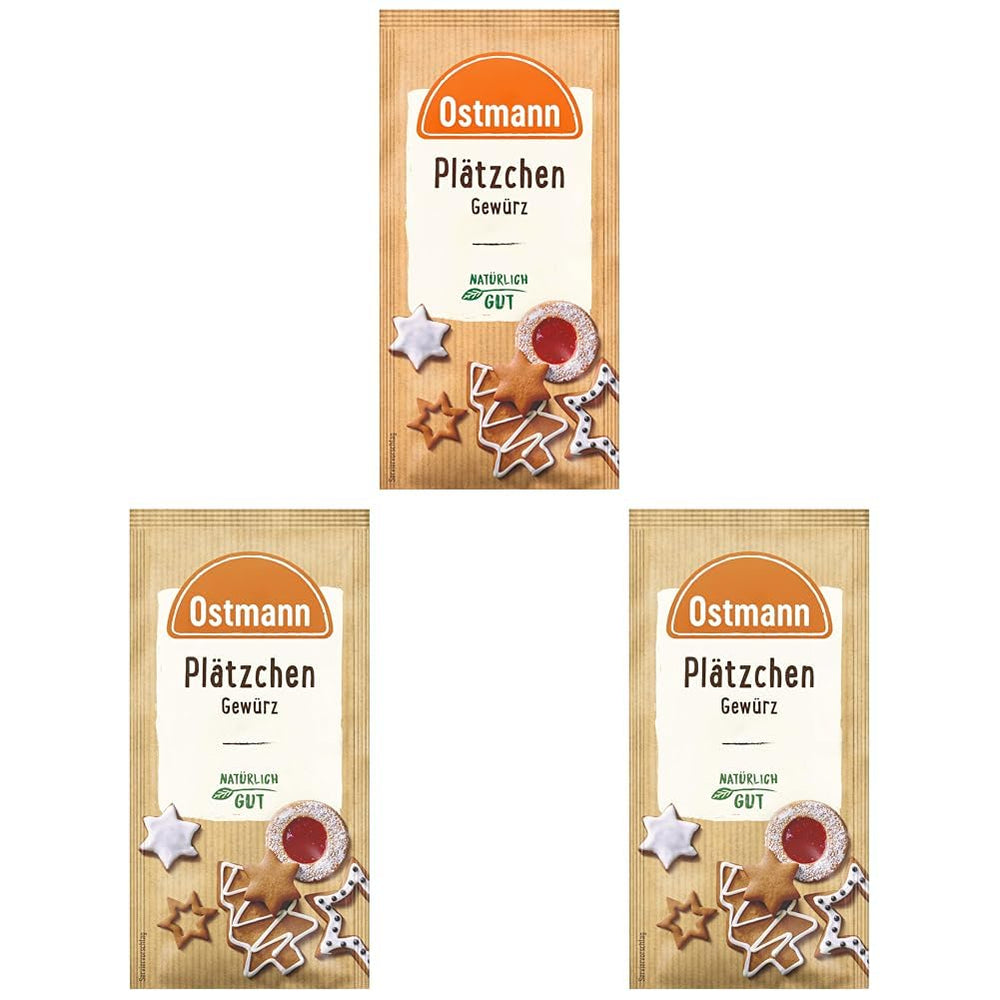 Ostmann Gewürze – Glühwein-Gewürz, Gewürzmischung für Glühwein, Punsch, Feuerzangenbowle & Kinderpunsch, ideel til Winter- og Weihnachtszeit, vegansk, 12 g (1er Pack)