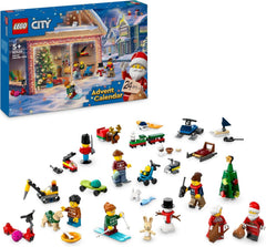 LEGO City Adventskalender 2024, Adventsgave til børn fra 5 år, 24 overraskelser, minifigurer i juledragt, julemand og fru julemand, julegave 60436 Byggesæt Besuche den LEGO-Store Single