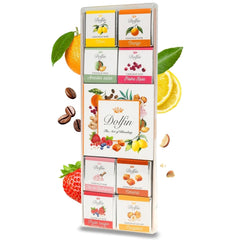 Dolfin Selected Chocolates, Panache - 24 de pătrate - 12 arome delicioase Bomboane de Ciocolata Naty Shop 24 Panaché