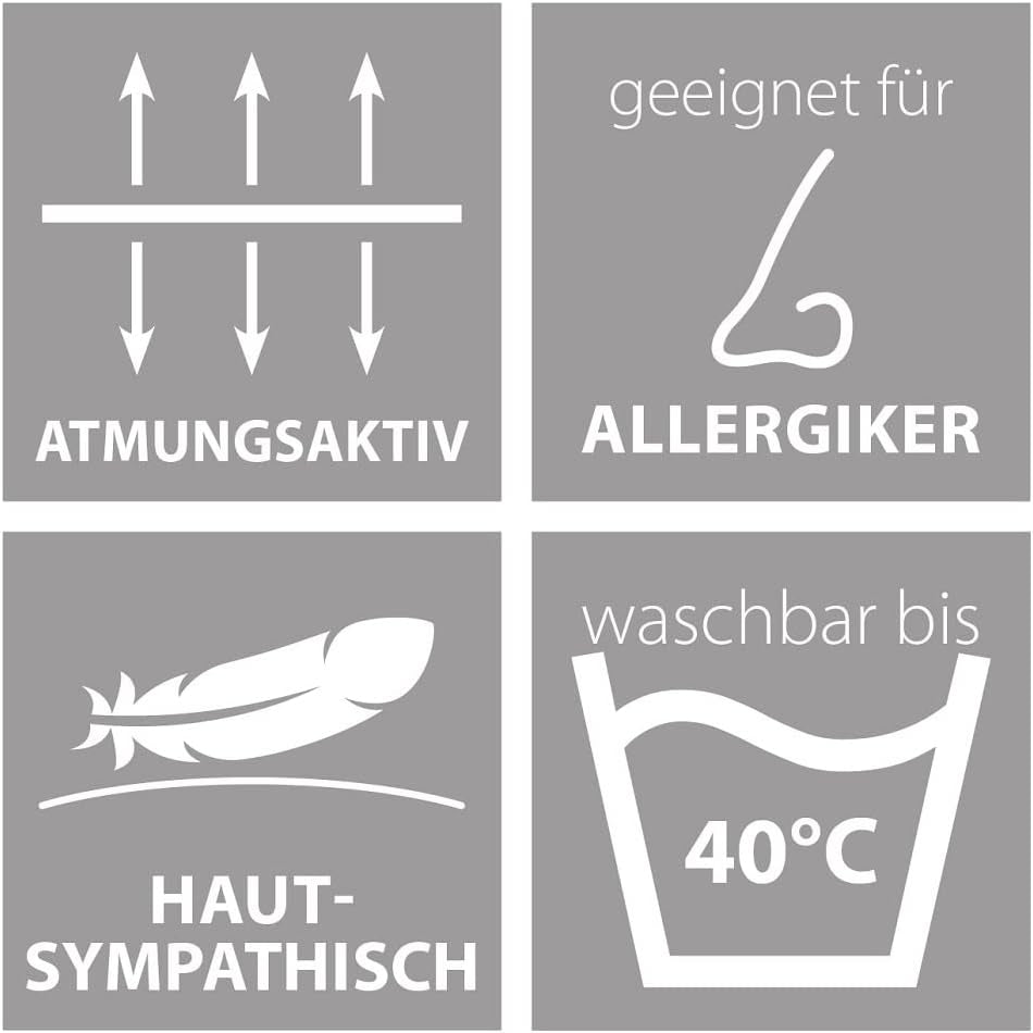 Set de pat Traumnacht Green - Plapumă pentru toate anotimpurile 135X200 Cm + pernă 80X80 Cm, durabil cu husă din microfibră, produs în conformitate cu standardul de calitate german Plapumi si pilote Naty Shop