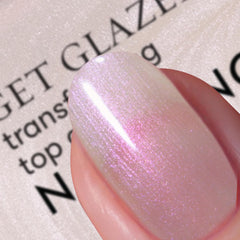 Nails Inc Bedre på toppen, få glaseret, blank, skinnende, neglepels, ingen spaltning, langtidsholdbar, hurtigtørrende, lufttørre, professionel manicure og pedicure, finger- og tånegle, vegansk neglelak, 14ml