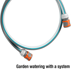 Set de conectare Gardena Classic 13 mm (1/2 inch), 1,5 m: Adaptor furtun pentru conectarea rolei de furtun, furtun cu componente de sistem, 22 bar (18011-20)