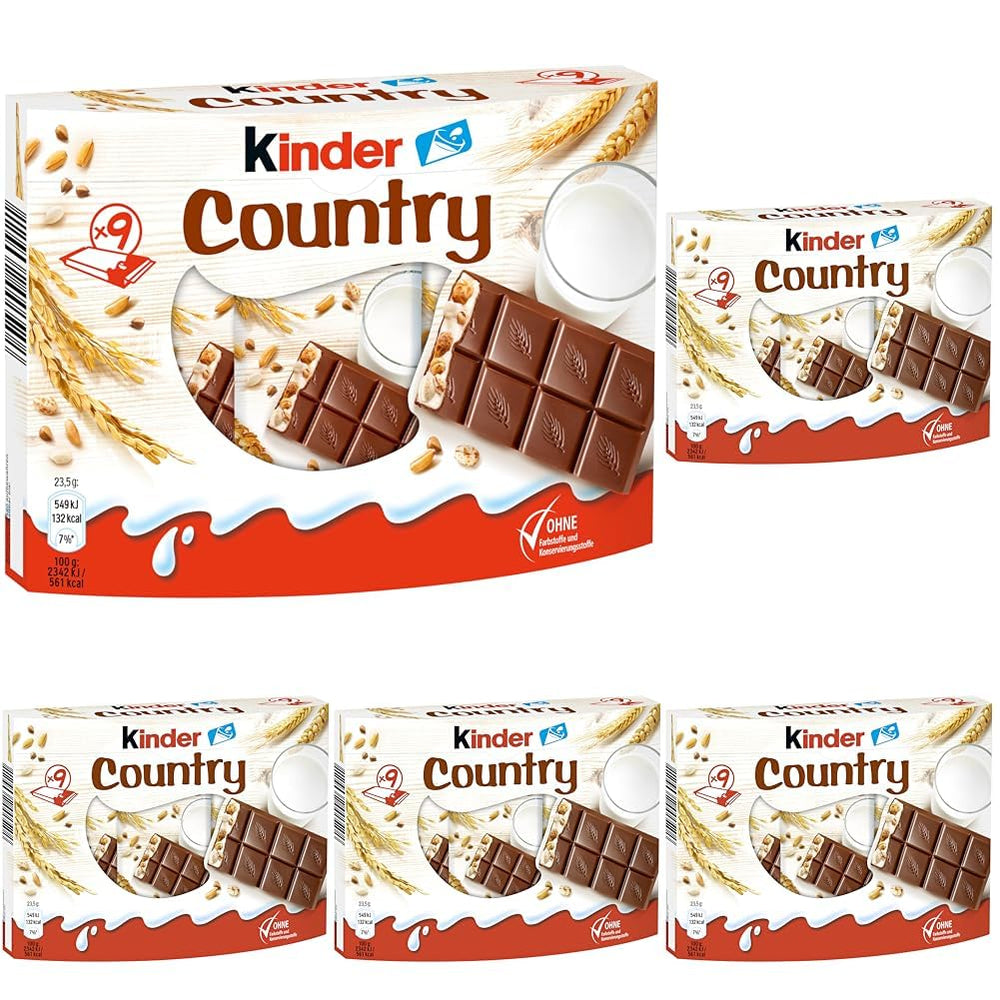 Kinder Country barer, 9 barer, 212 g