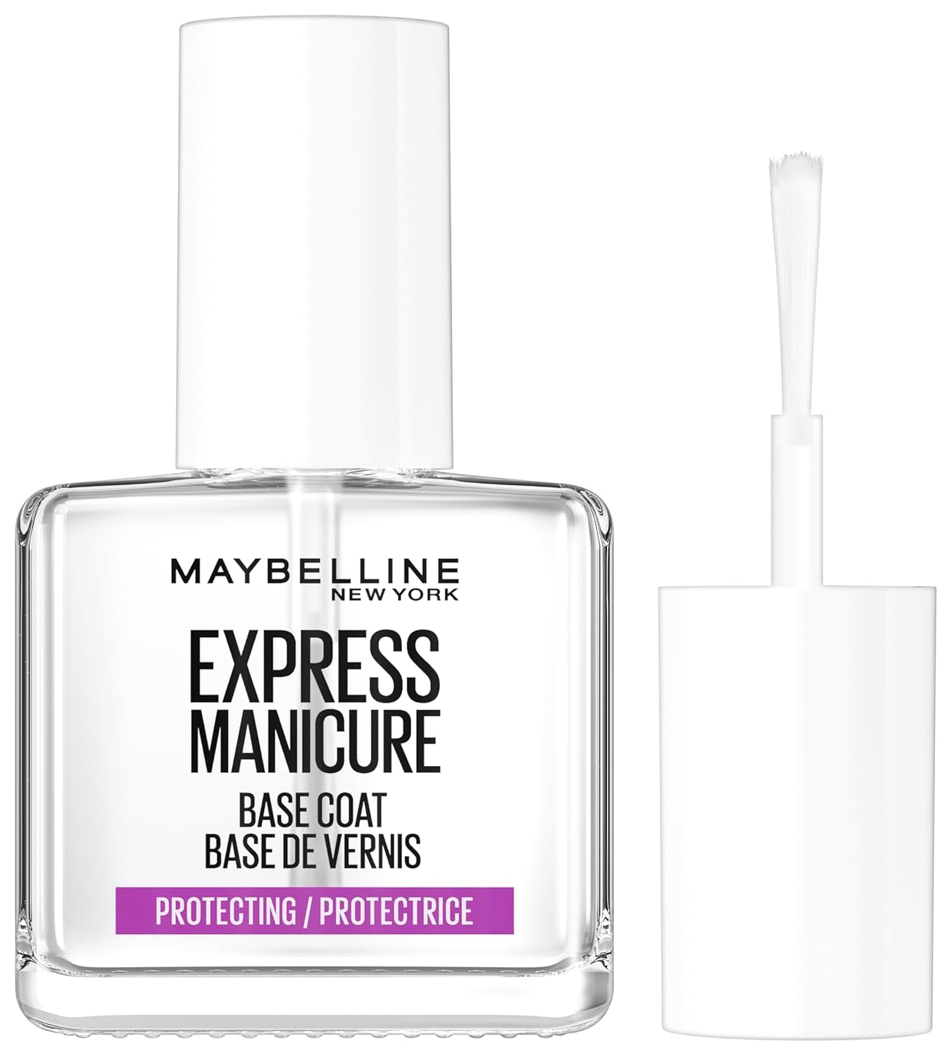 Maybelline New York Neglelak, Transparent Base, Super Stay Strength & Protecting Base Coat, 12 ml