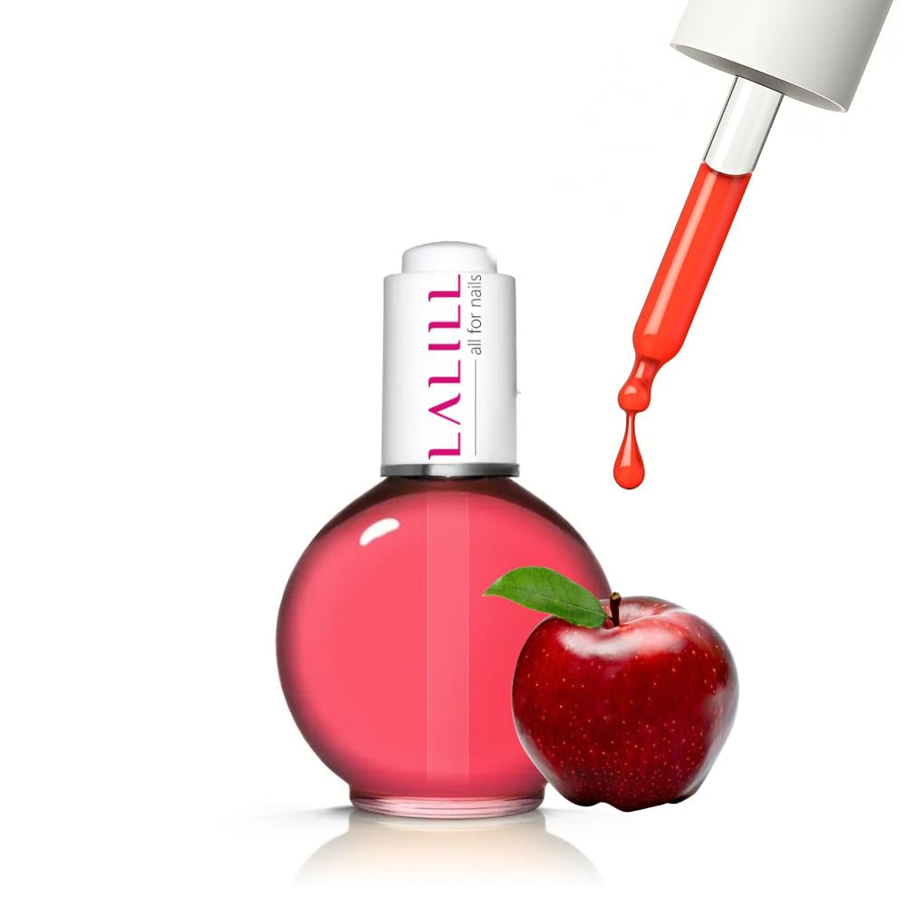 LALILL Nail Cuticle Oil 75Ml - Himbeere Nagelpflegeöl - Nagelöl Pflege Für Nägel Nagelhaut - SPA Maniküre Naildesign Hände - Vegan - Mit Pipette