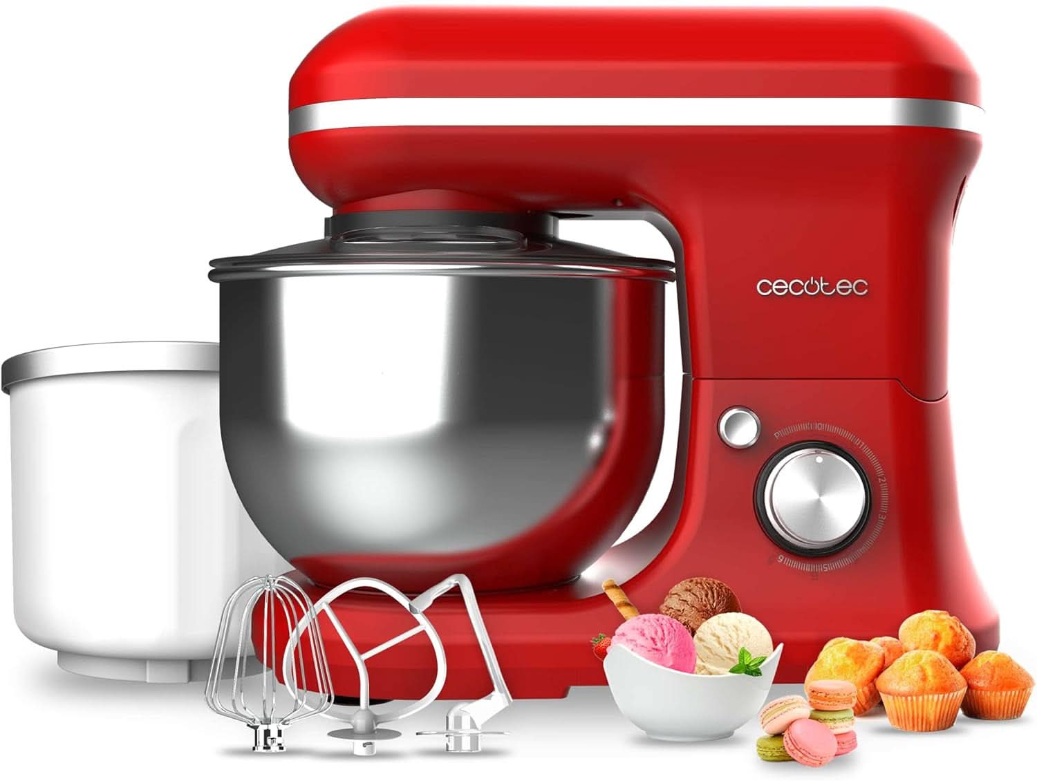 Foodprocessor Cecotec Cecomixer Compact, 1000 W Naty Shop Red 5 funktioner + is