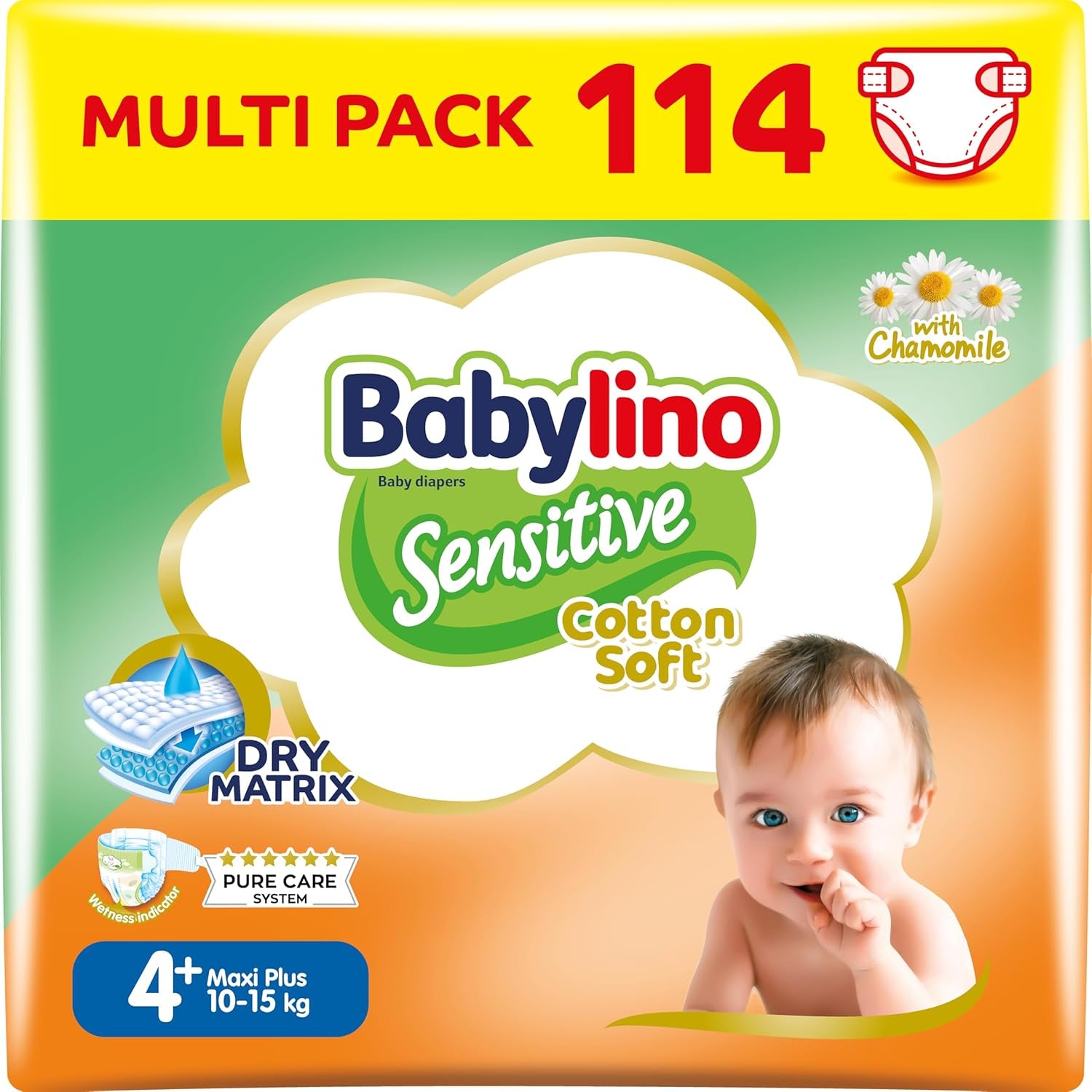 Bleer til sensitive babyer, str. 7, ekstra stor plus (+15 kg), 14 stk.