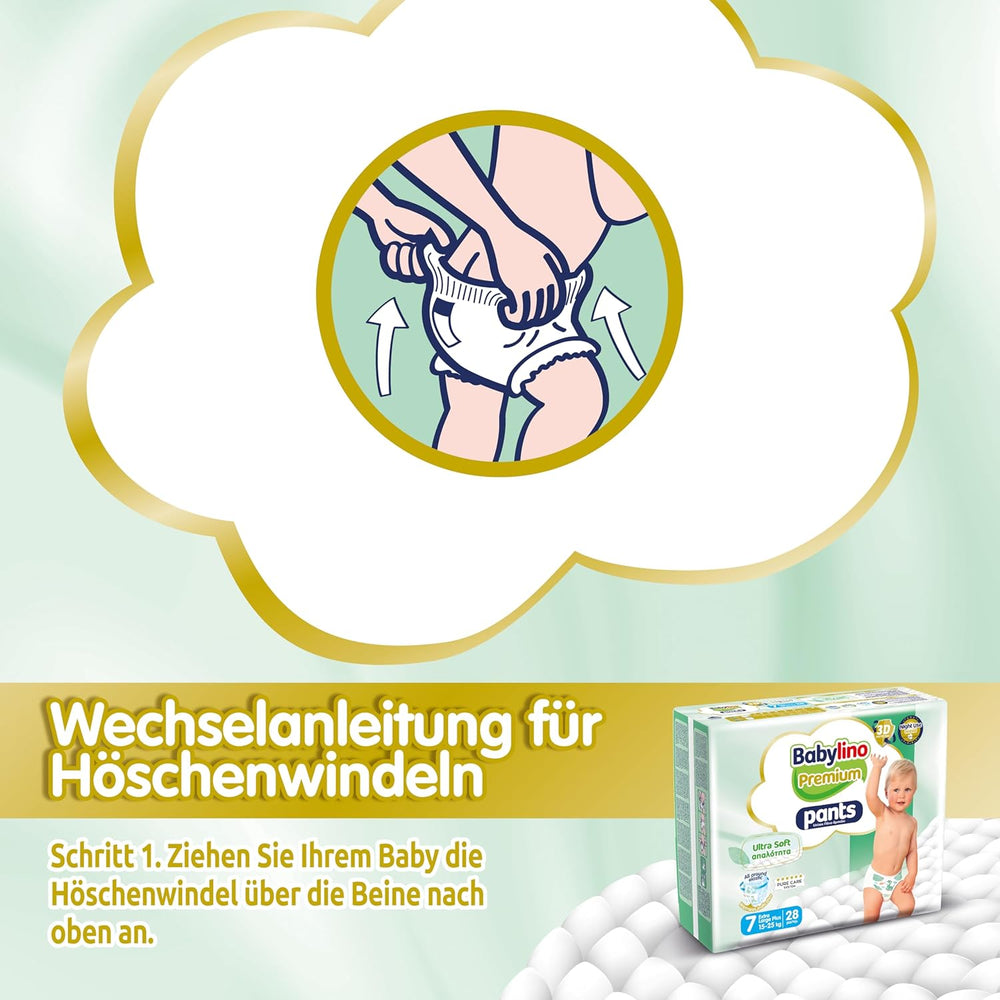 Premium bukser, størrelse 7, Ultra Soft Filter, XL Plus (15-25 kg), 28 stk.