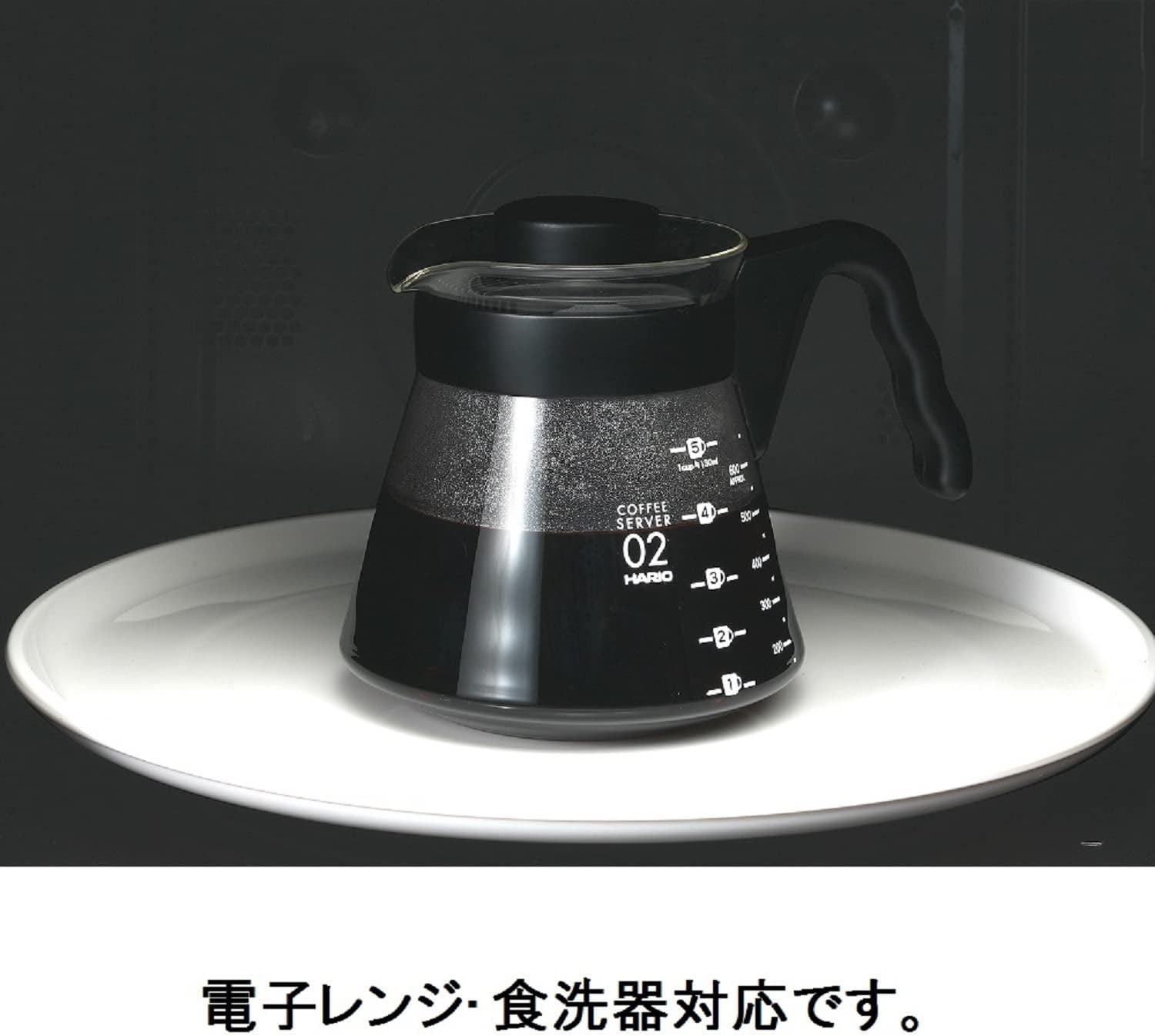 4977642019126 Carafă pentru servire cafea V60 700 ml VCS-02B, sticlă, incoloră, 17,3 x 14,1 x 13 cm