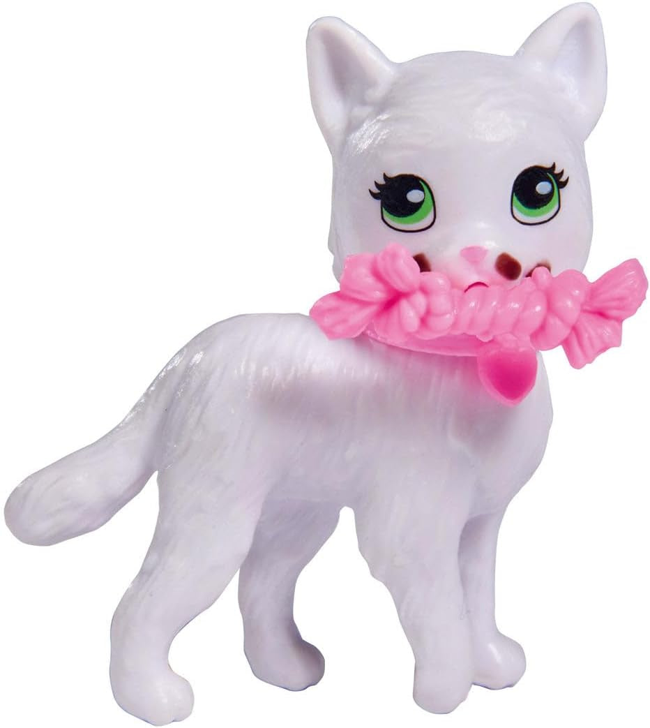 Simba 105733489 - Steffi Love Kitty Love, Puppe i et modificeret outfit med süsser Katze med Essen um Mund, med viel Zubehör