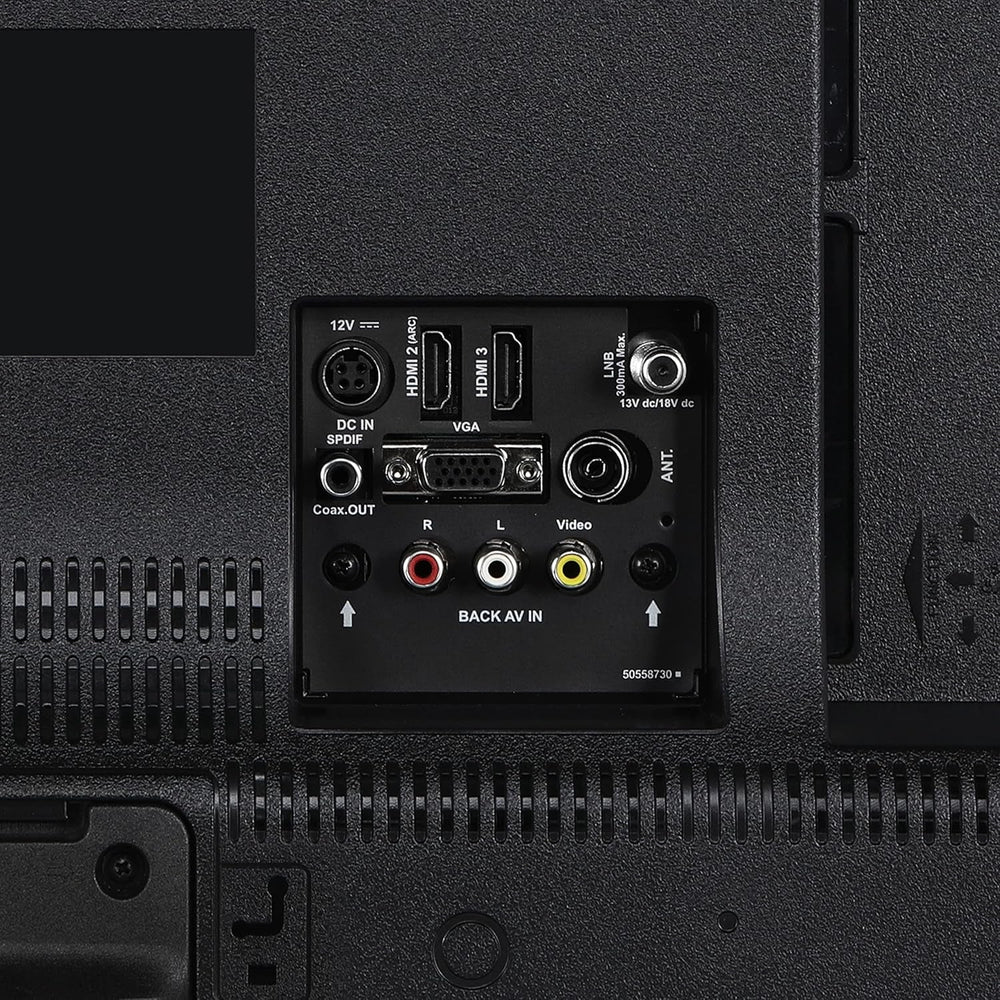 Televizor inteligent Lenco LED-2463 de 24 de inci, Full HD - Televizor cu Bluetooth - Adaptor auto de 12 V - Netflix, YouTube și Wi-Fi - Bluetooth - HDMI - Ethernet - Negru