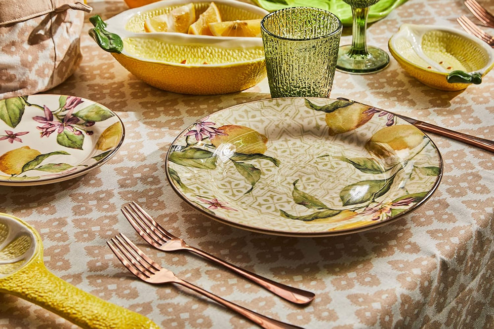 Set de veselă Zagara pentru 6 persoane, 18 piese, ceramică, multicolor