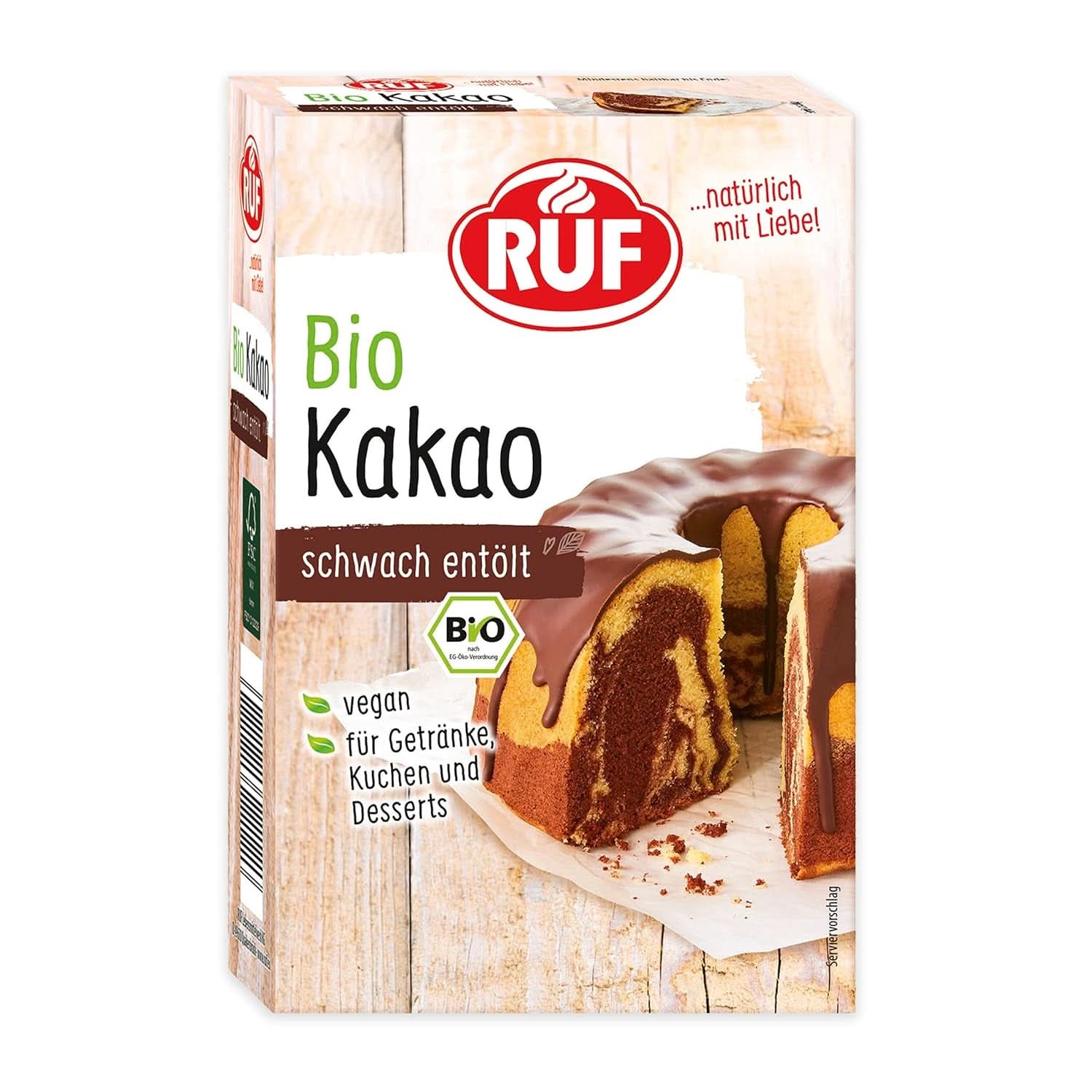 RUF kakaopulver af økologisk kvalitet, 125 gram Cacao and Hot Chocolate Naty Shop Kakaopulver 125 gram