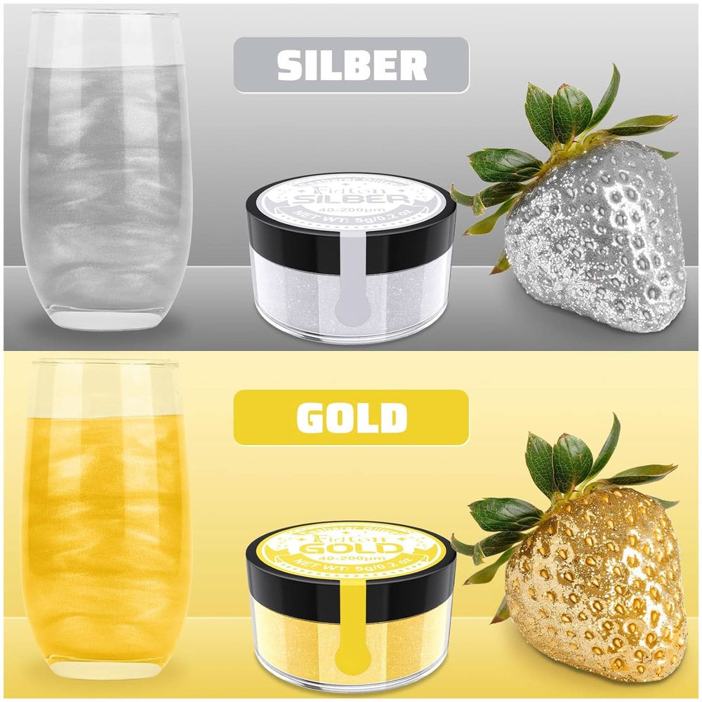 Spiselig glitter, pudder, 5 gram Glitter Naty Shop