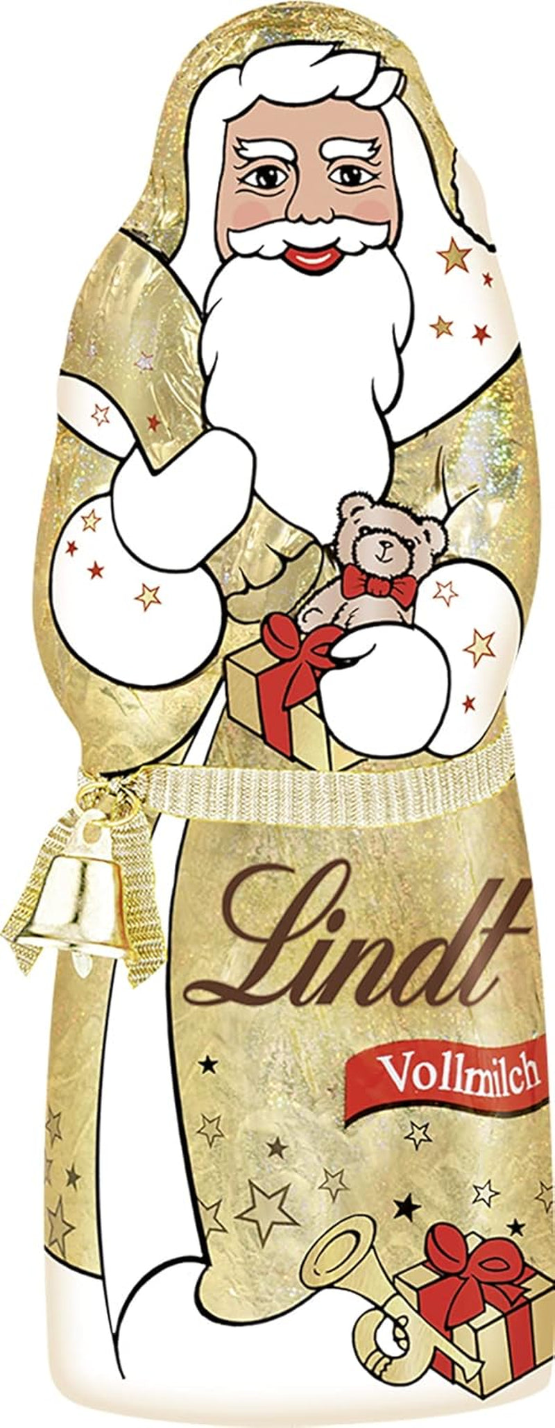 Lindt Santa Glamour, mælkechokolade, nyt design, 1 pakke (18 x 125 g)
