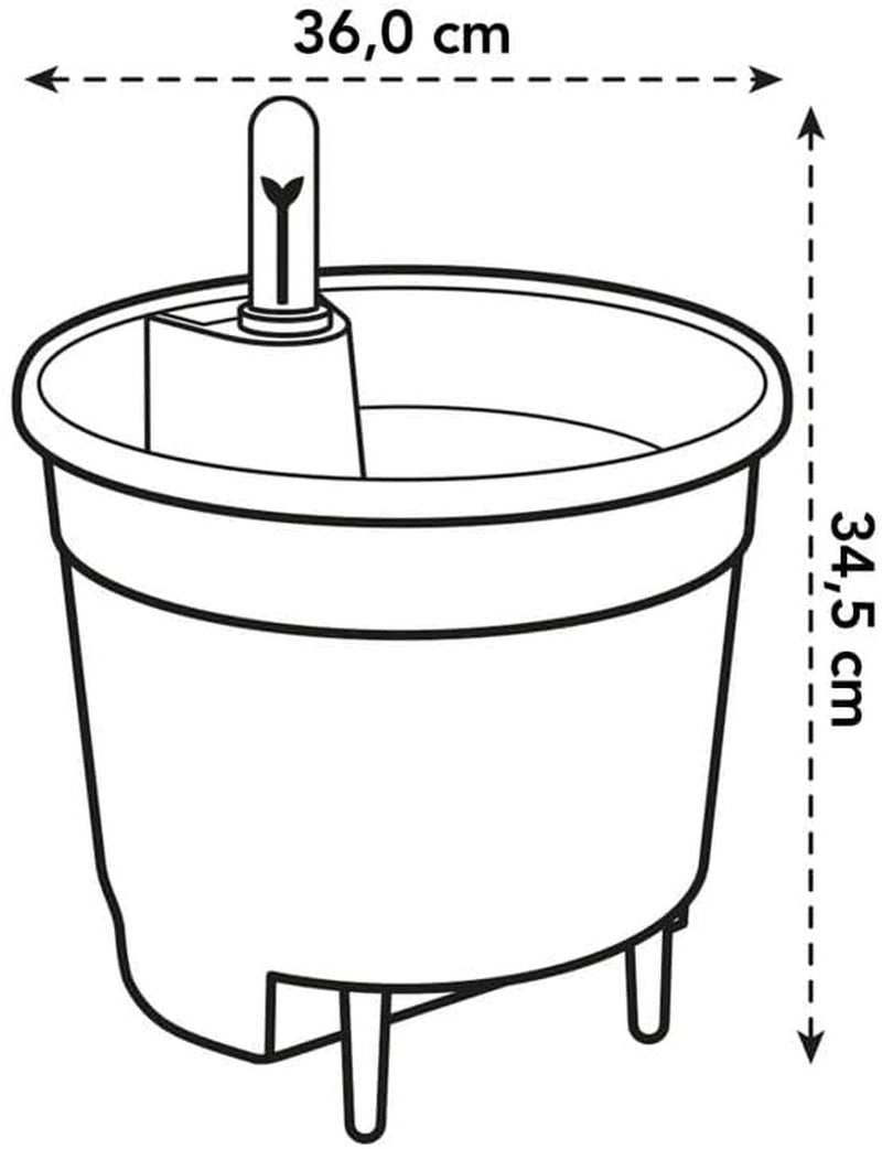 Sistem de auto-udare elho 36 - Accesorii și accesorii de interior - Ø 36,0 x Î 34,5 cm - Negru/Negru viu