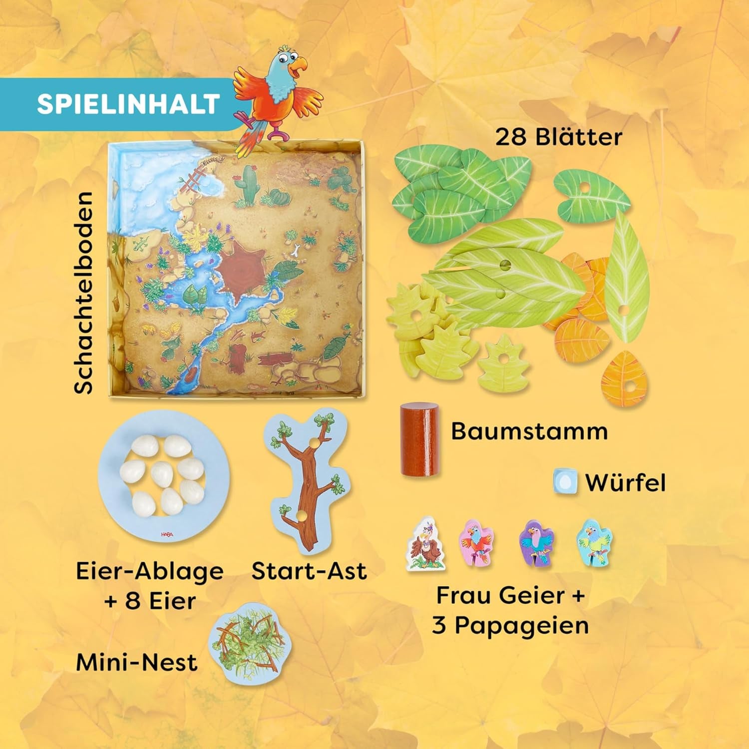 HABA Ve mig, Lady Eagle! – Spændende redebygnings fingerfærdighedsspil i træ for børn fra 3 år og opefter – 2011720001