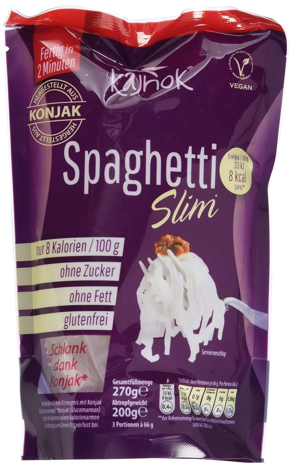 Tynd vegansk spaghetti, 200 g