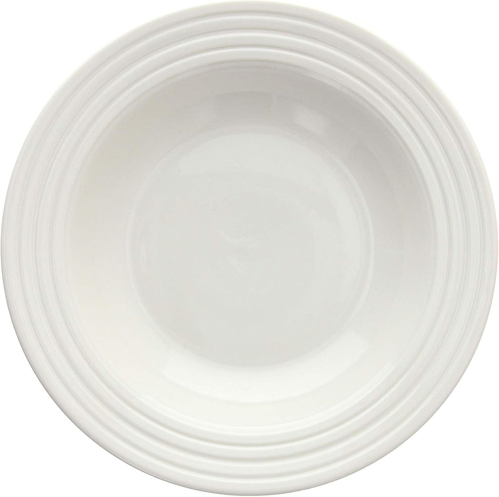 Rings Tellerservice Für 6 Personen, 18-Teilig, Porzellan, Weiß Seturi vesela masa Naty Shop