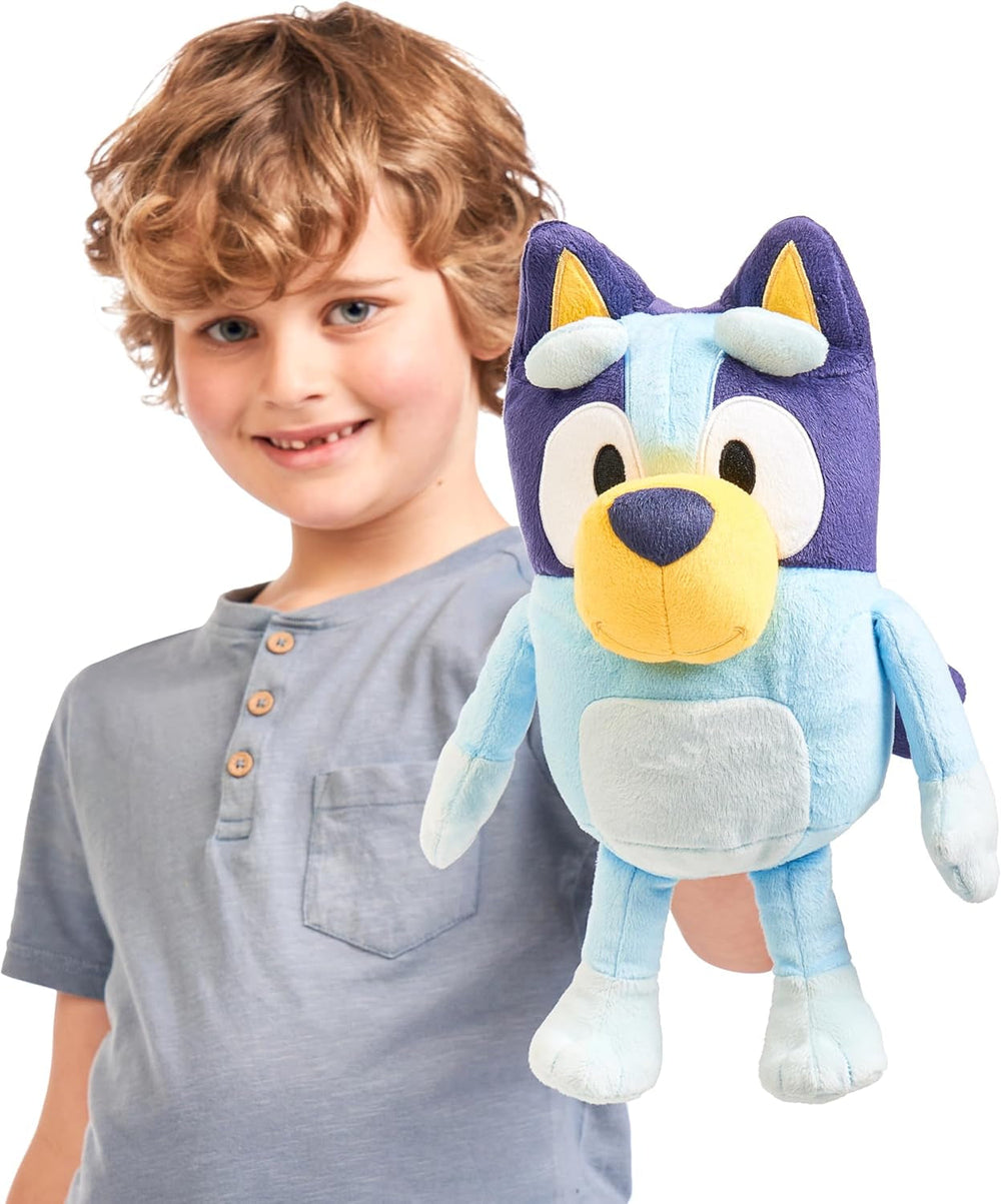Bluey plyslegetøj med lydeffekter, funktionelt plyslegetøj, interaktivt plyslegetøj, talende plyslegetøj, plyslegetøj (33 cm) Naty Shop Dolls