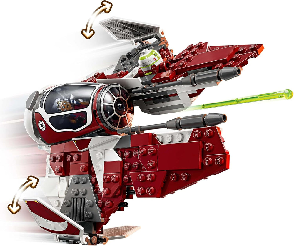 LEGO Star Wars 75401 Ahsokas Jedi Interceptor, Starfighter til Clone Wars-fans, Ahsoka Tano & Anakin Skywalker-minifigurer med lyssværd og R7-A7, til drenge og piger fra 8 år og opefter Byggesæt Beuche den LEGO-Store