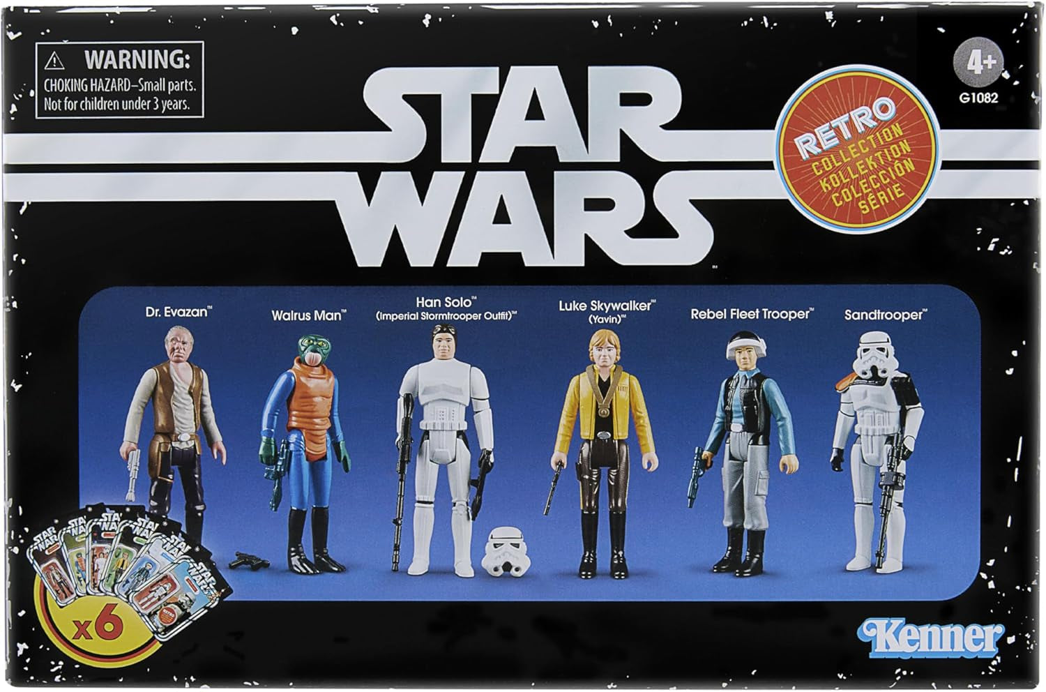 Star Wars Retro Collection Star Wars: O nouă speranță Multipack, 6 figurine de acțiune, 9,5 cm Action figures Naty Shop Titlu implicit