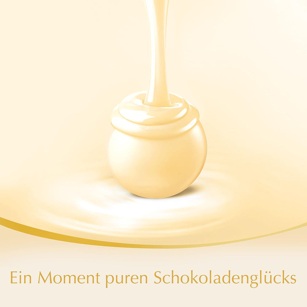 Lindt hvide chokoladekugler LINDOR | 137g pose | Ca. 10 hvide chokoladekugler med smelte-i-mund-fyld | Chokolade gavesæt | Chokoladegavesæt (pakke med 2)