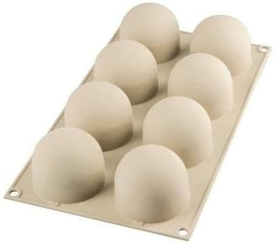 Silikomart, Formă pentru prăjiturele Tartufo de silicon, 8 Monoportii, Ø 62 H 52 mm Bucatarie Naty Shop