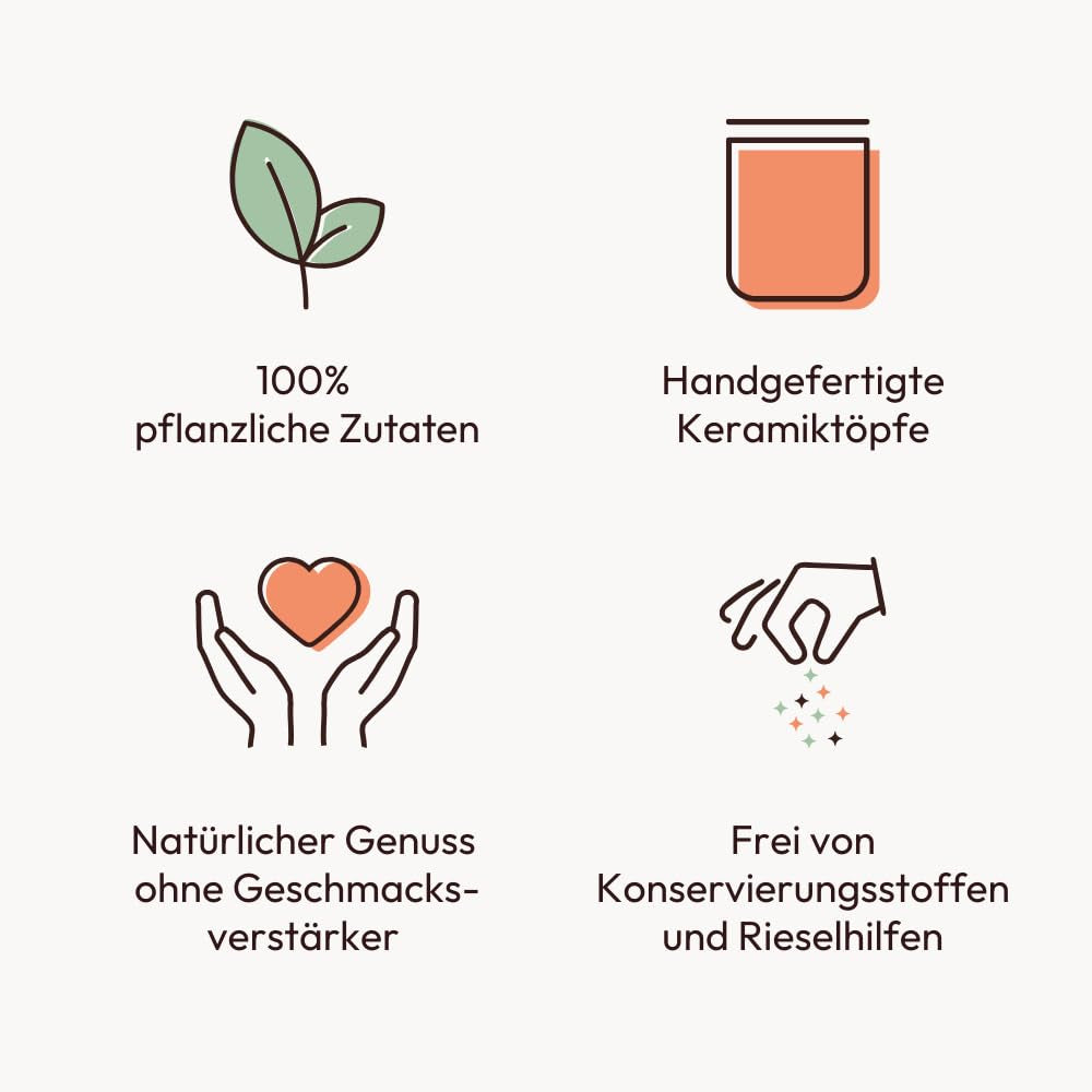 Potluck | Pasta og Pizza Kräuter | Gewürzzubereitung im Keramiktopf | 40 g | Vegansk, glutenfri og med naturlige ingredienser