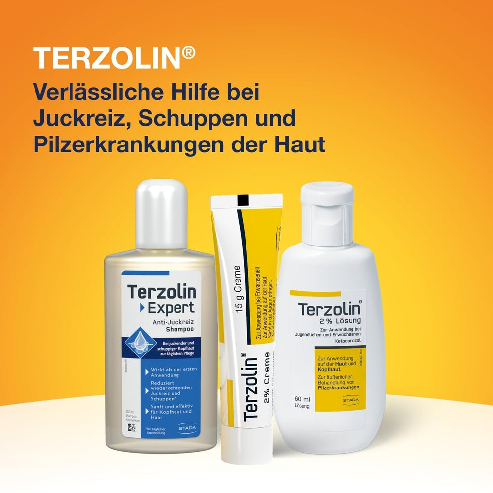 Terzolin Expert Anti-Itch Shampoo, Fugtgivende pleje til følsom hovedbund - 200 ml Brusebad og bad Terzolin