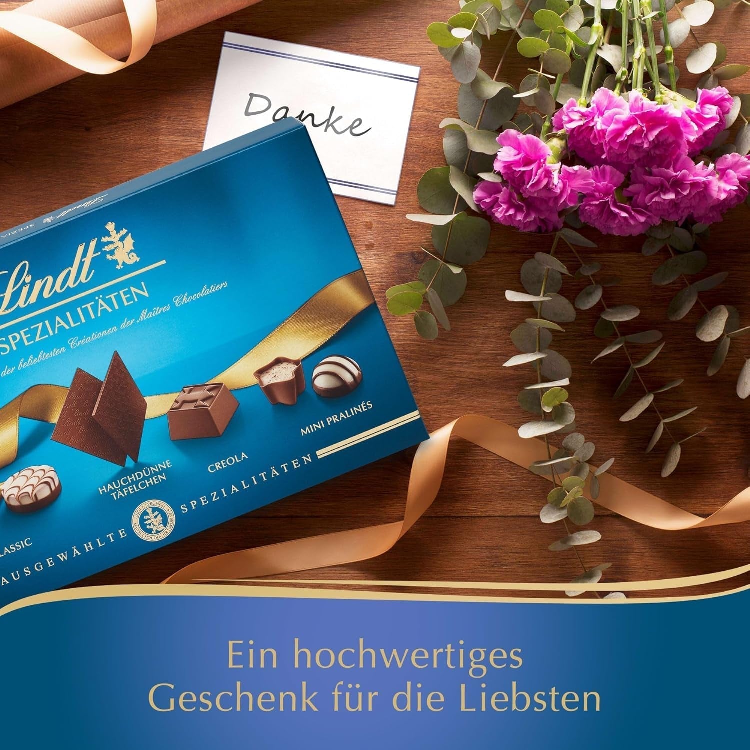 Lindt, cutie de praline cu praline fine, cu sau fara alcool Bomboane de Ciocolata Naty Shop