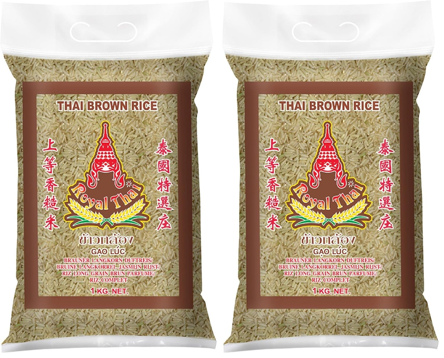 ROYAL THAI RIS - Duftende langkornet brune ris - 1 x 1 kg