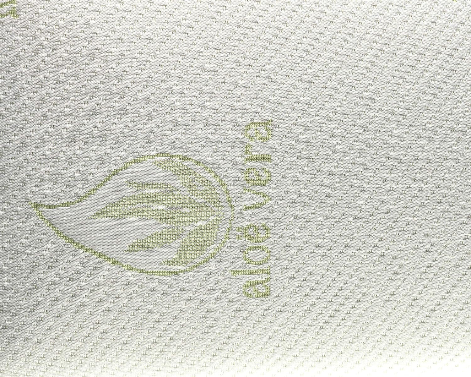 Todocama - Pernă viscoelastică, miez compact, husă dublă cu fermoar, țesătură Aloe Vera plus, termoregulatoare, reglabilă la gât, pachet de 2 (2 bucăți - 70 cm) Perne standard Naty Shop