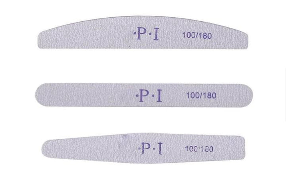 Set de 3 pile de unghii, pile de unghii pentru unghii cu gel, accesorii pentru unghii cu gel rezistente la uzură și lavabile, pilă de unghii profesională 100/180 cu 3 forme, albă